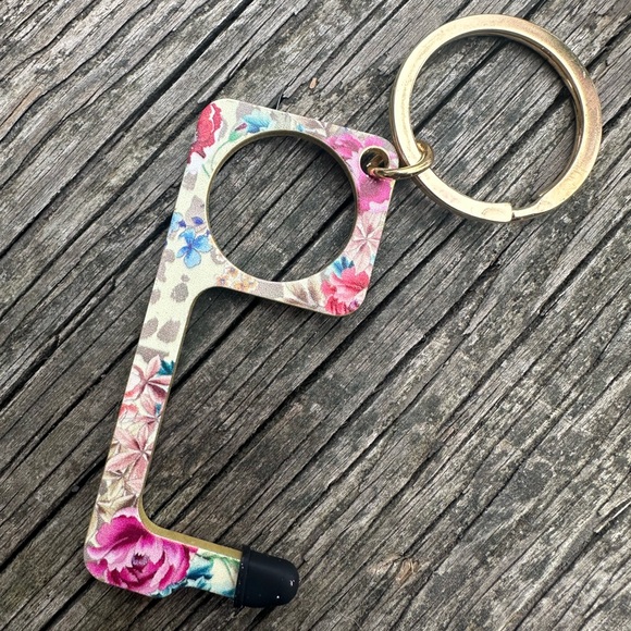 Johnny Was Accessories - New Johnny Was Floral No Touch Sanitary Keychain